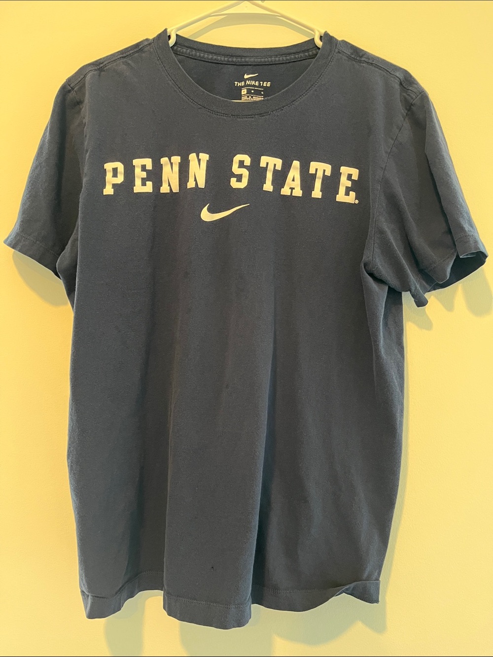 Nike Navy Penn State Short-Sleeve Crew Tee with White Logo